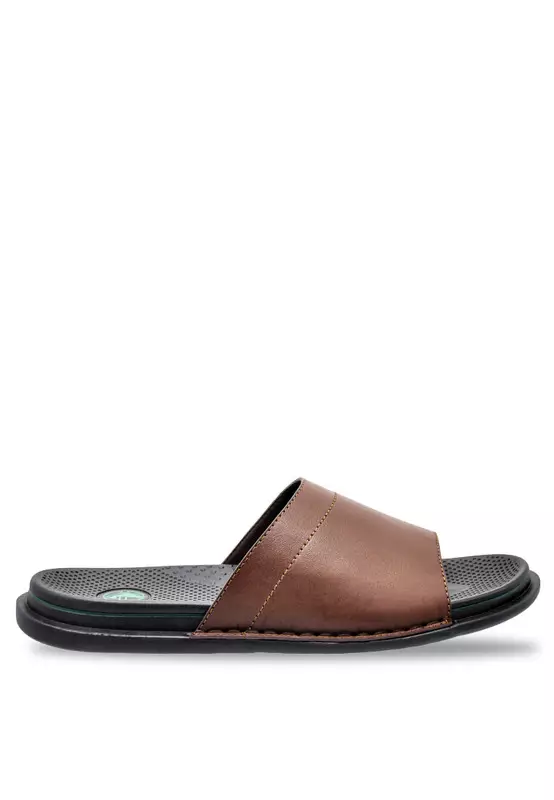 Discount on Green Point Club  shoes - SKU: Slip On Faux Leather Casual Sandals