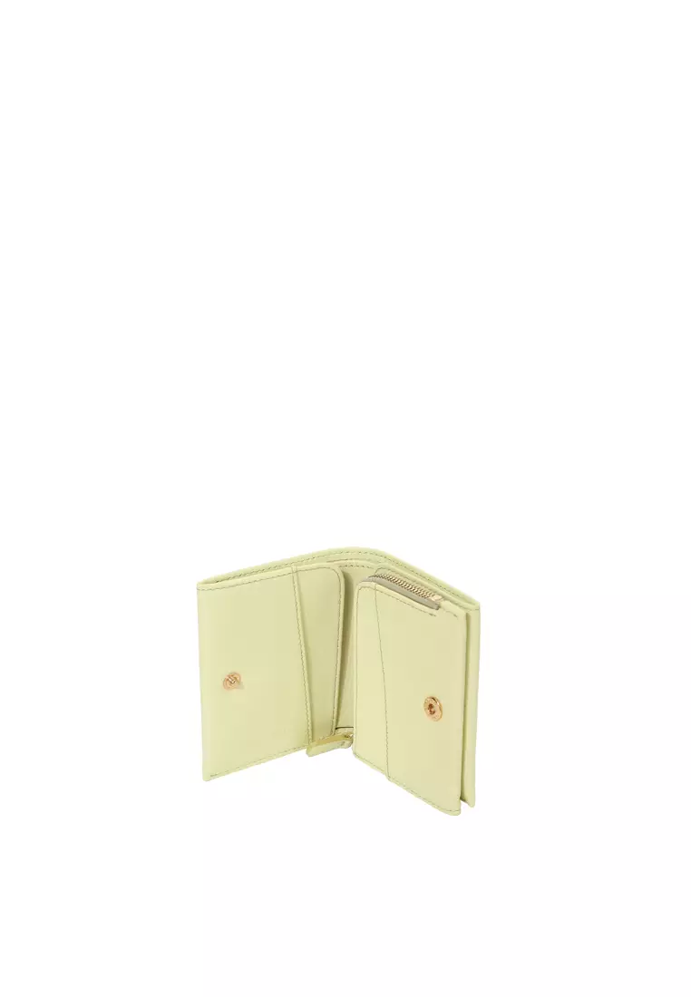 Snap Button Wallet - Yellow