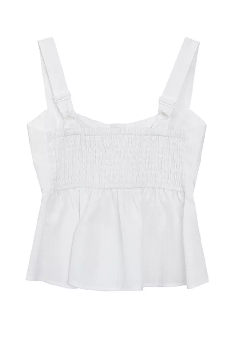 Ruffle Sleeve Top with Padding