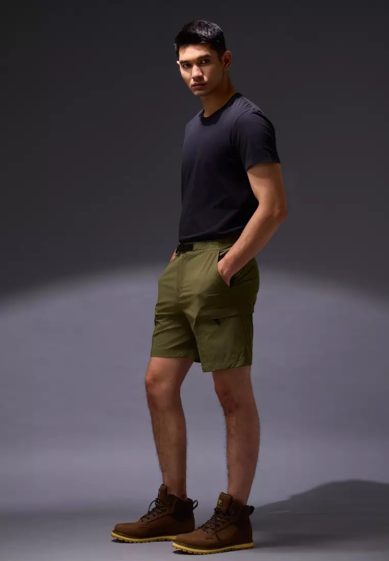 OxconShort Pants Cargo 4 WayStretch Nylon Cotton Army