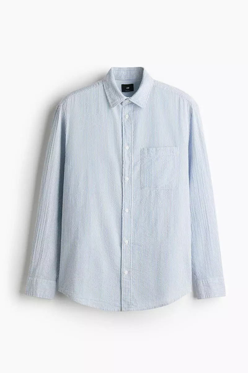 Loose Fit Seersucker shirt