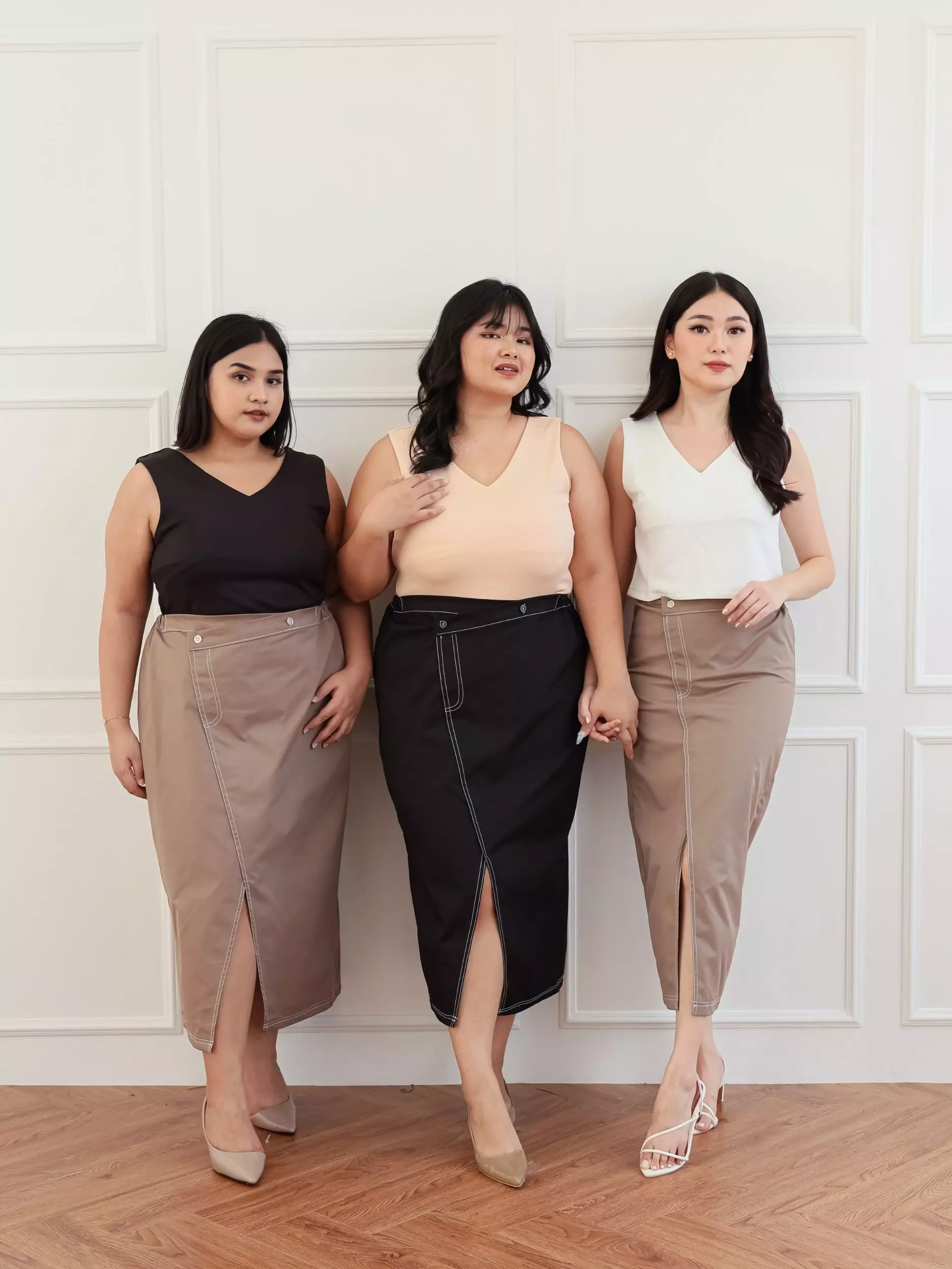 xtramiles Ladies plus size skort jemima skirt black black