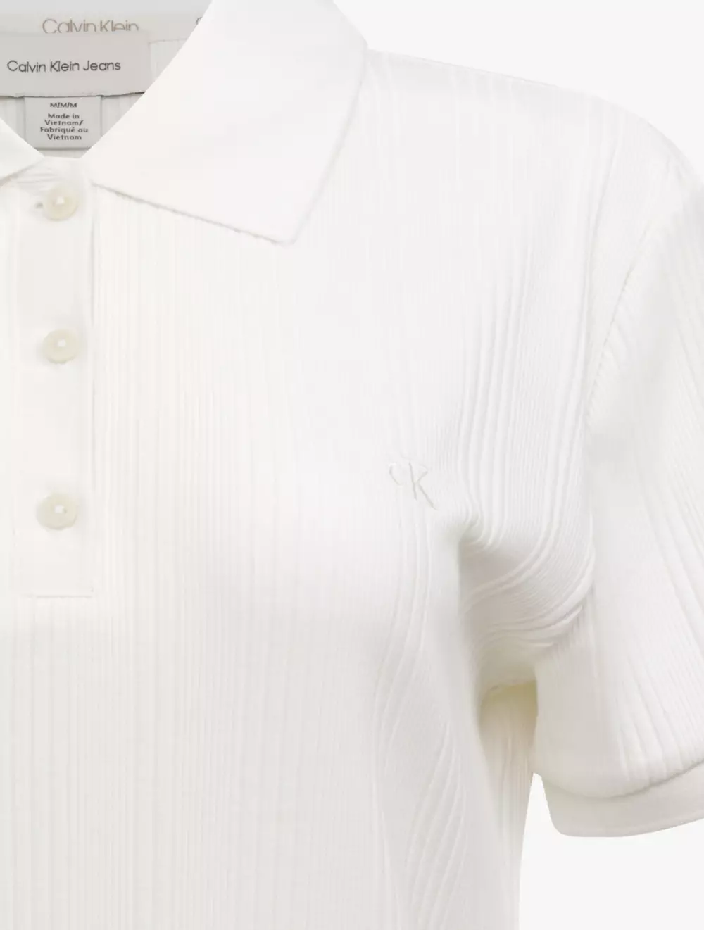 Calvin Klein - SS Variegated Rib Polo Mini Dress