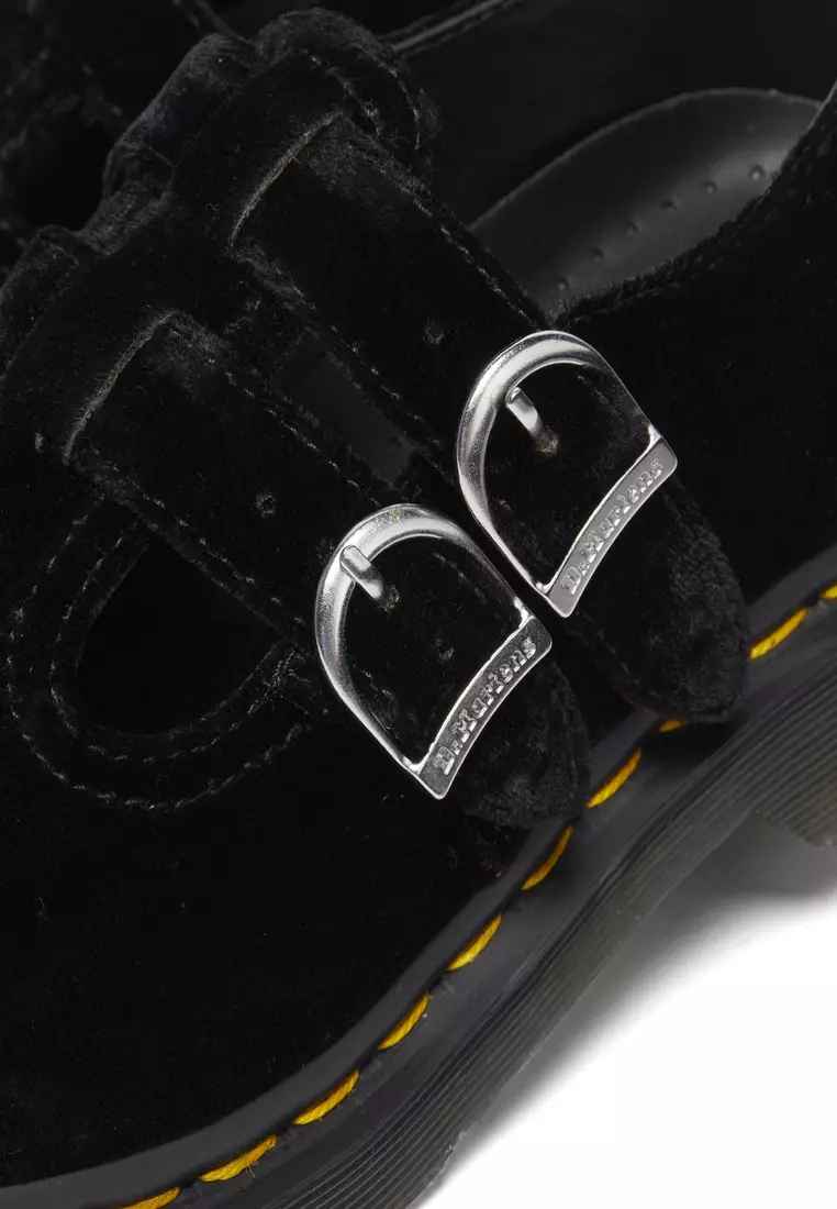 8065 Vegan Velvet Mary Jane Shoes Black Women