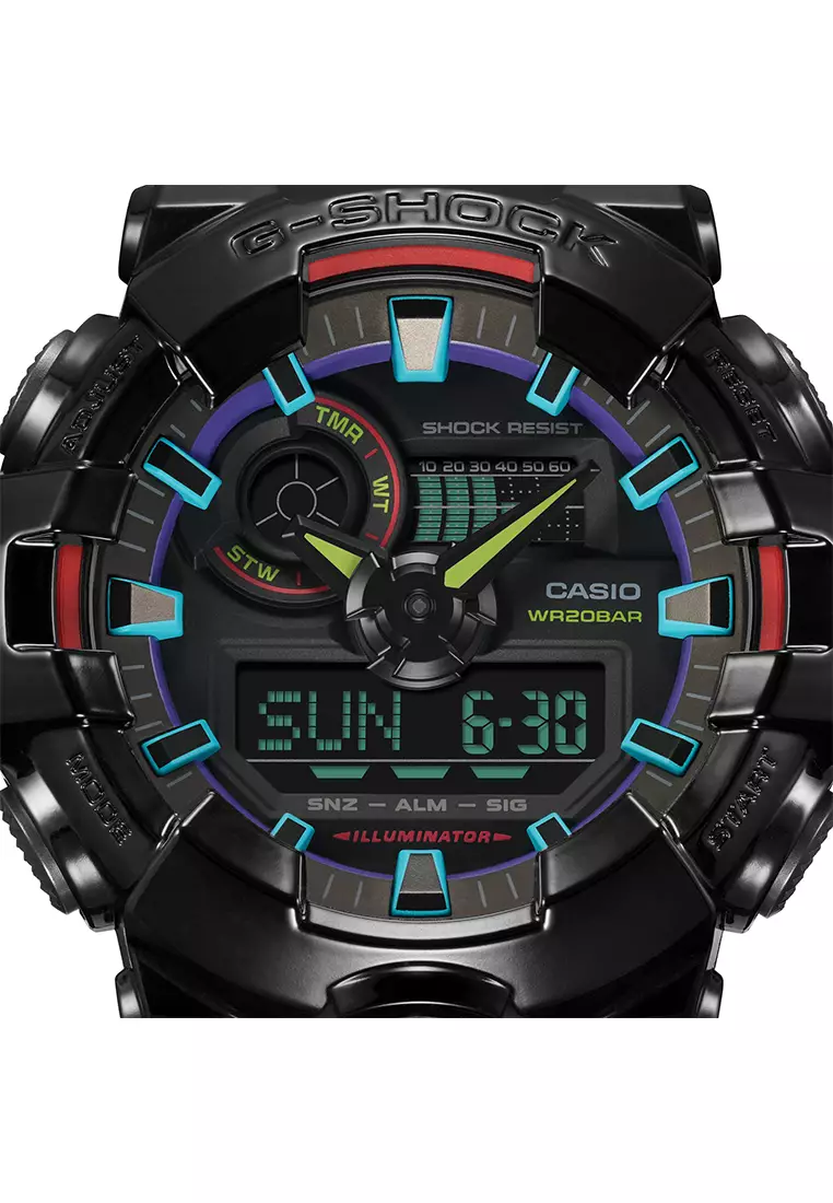 G-Shock Analog-Digital - Jam Tangan Pria - Black - GA-700RGB-1A