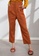Origin by Zalora orange Tailored Peg Leg Pants made from Tencel 4ABA2AA7C5E330GS_1