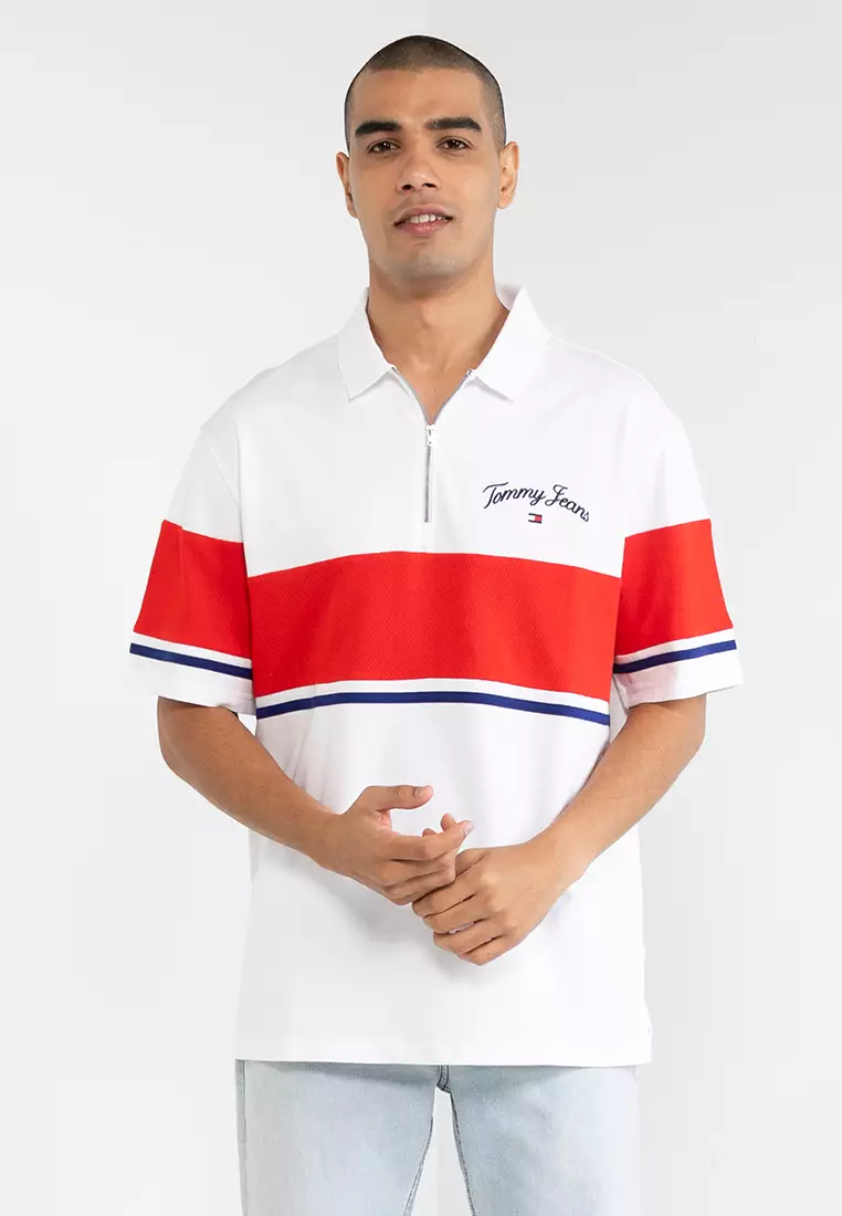 Tommy jeans tjm rugby on sale stripe