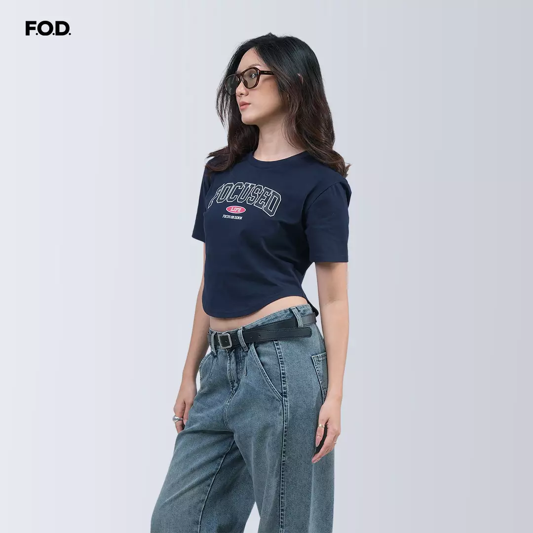 Kaos Wanita Shua Navy