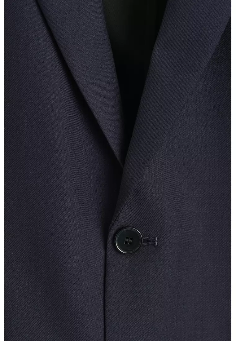 SINGLE-BREASTED WOOL BLAZER