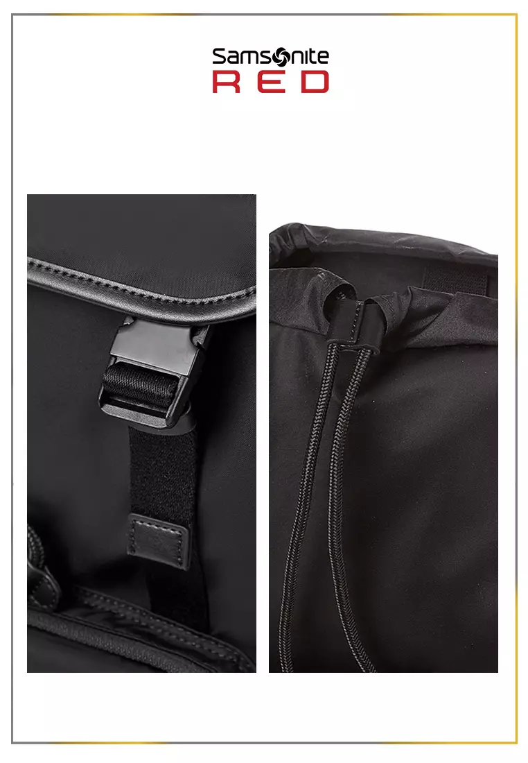 Samsonite Red Label Ellwood Flap Backpack – Black