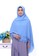 First Hijab blue Kamila Square Hijab In Blue Sea 30081AAE342D26GS_1