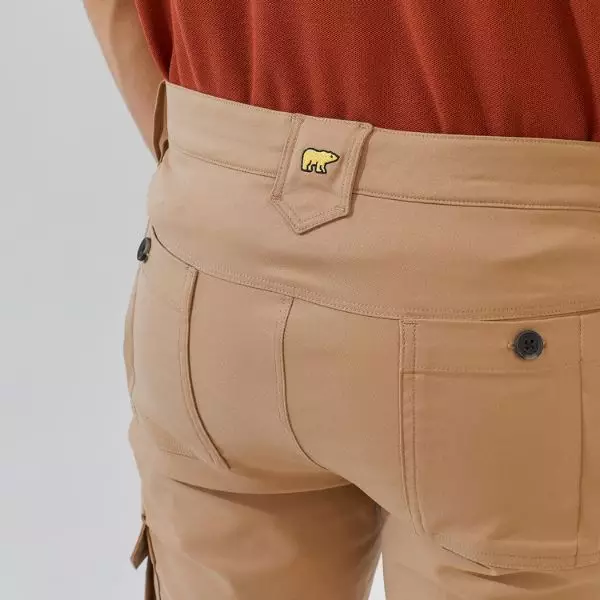 Jack Nicklaus Jaguar Celana Panjang Pria Slim Fit Khaki Warna Khaki