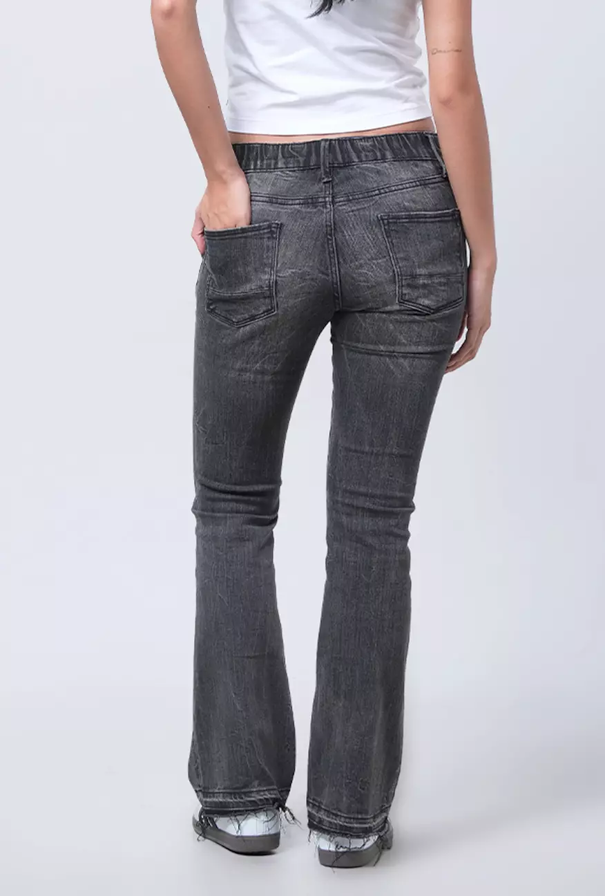 Celana Jeans Wanita Bootcut J6 Series Grey