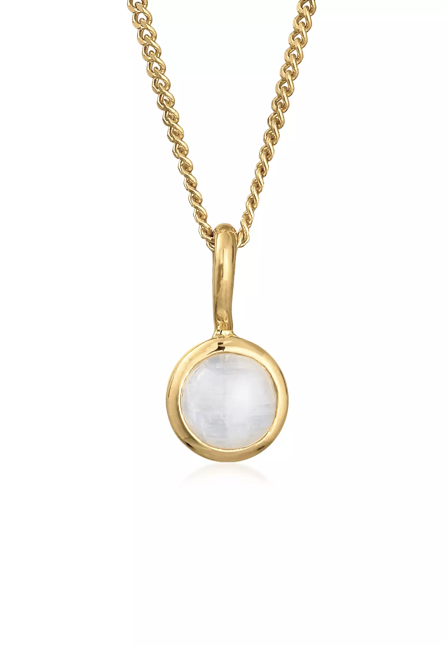 Buy Elli Jewelry Necklace Solitaire Nature Elegant Moonstone In