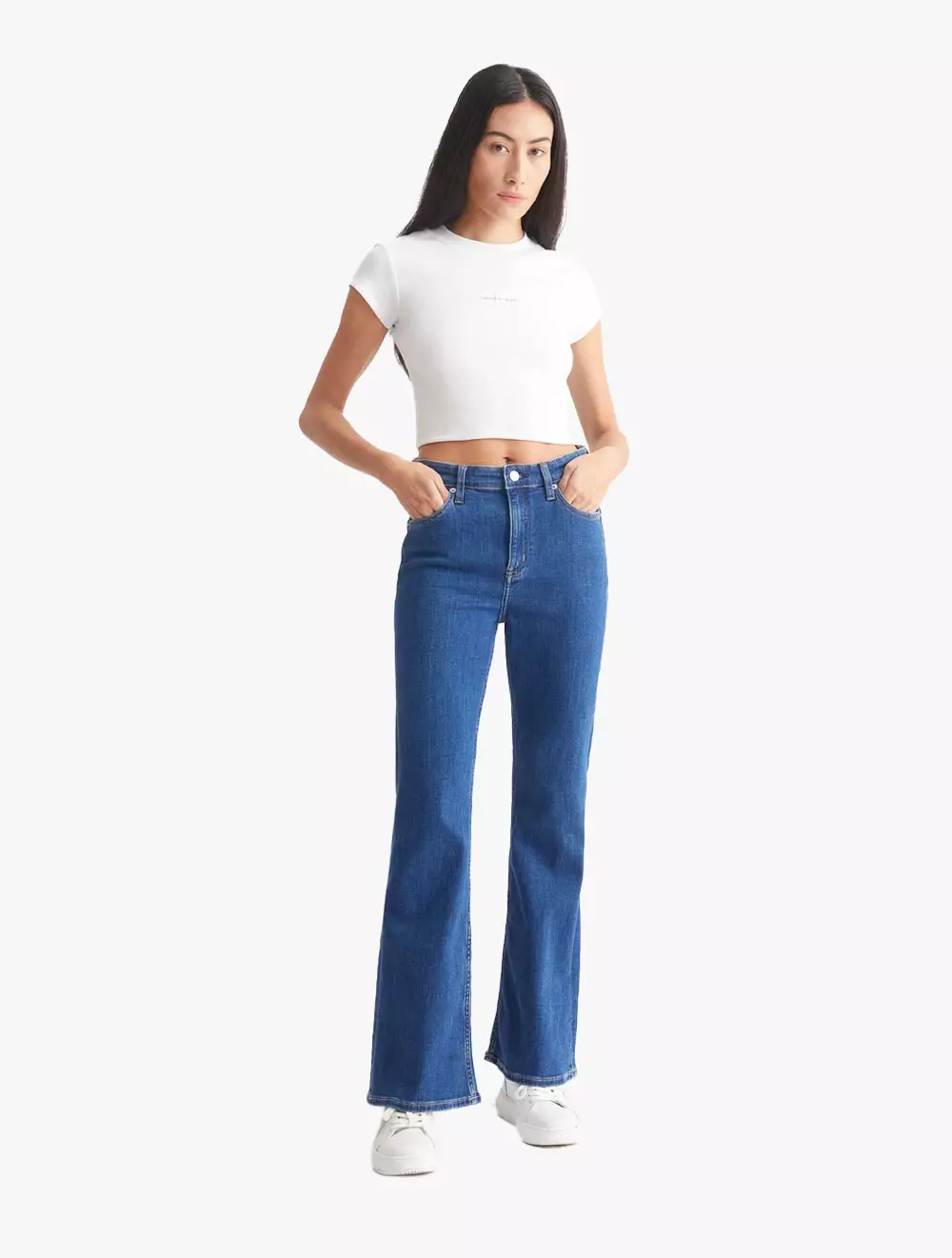 CALVIN KLEIN JEANS - MONOGRAM BABY TEE - white