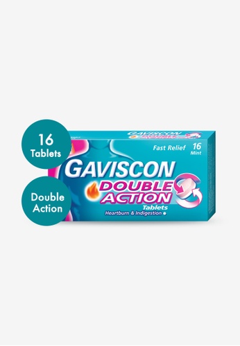 gaviscon double action tablets for fast relief of heartburn indigestion 16 tablets