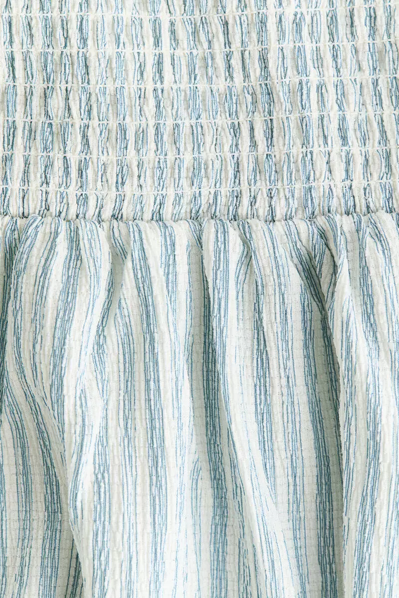 Smocked strappy dress
