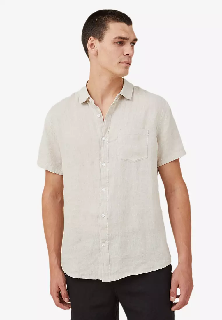 Buy Cotton On Linen Short Sleeve Shirt 2024 Online