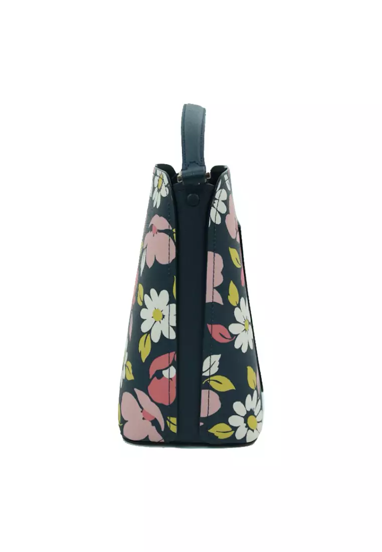Kate Spade Darcy Fleurette Floral Small Bucket Bag Crossbody