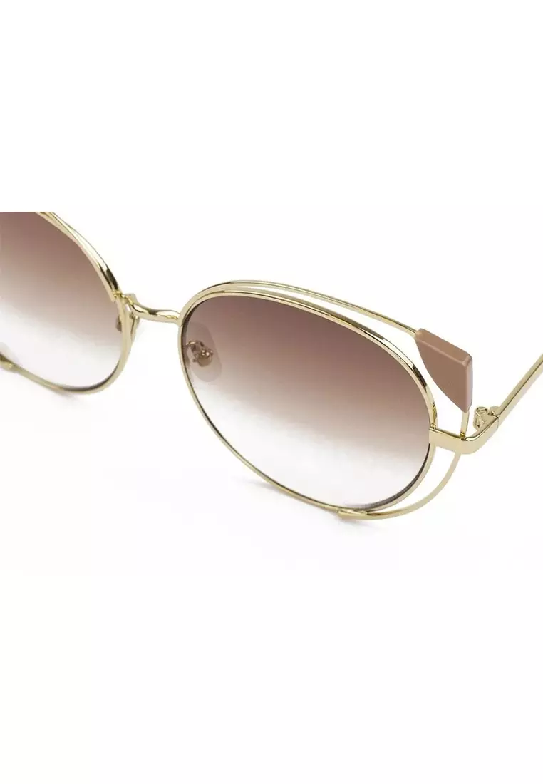 Skylar (CK2-Champagne) Luxury Designer Sunglasses from London for Women