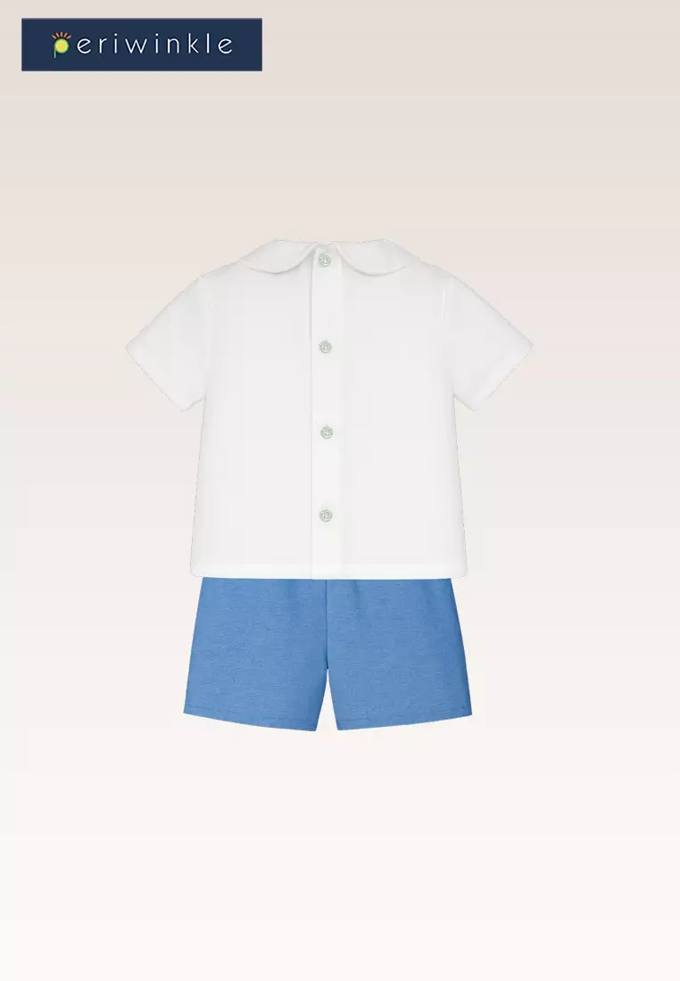 Nixi Baby Boys Blue Top and Shorts Set