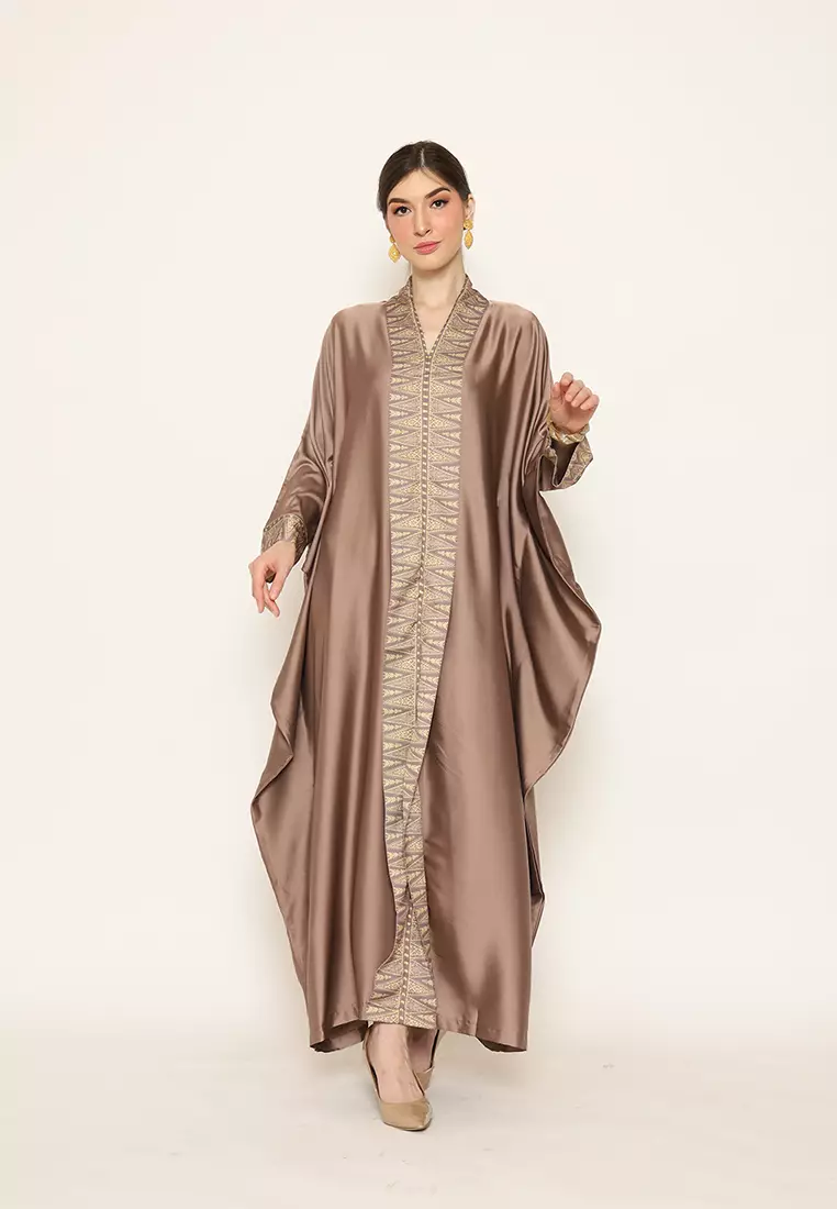 Kanzi Exclusive Long Sleeve Songket Kaftan