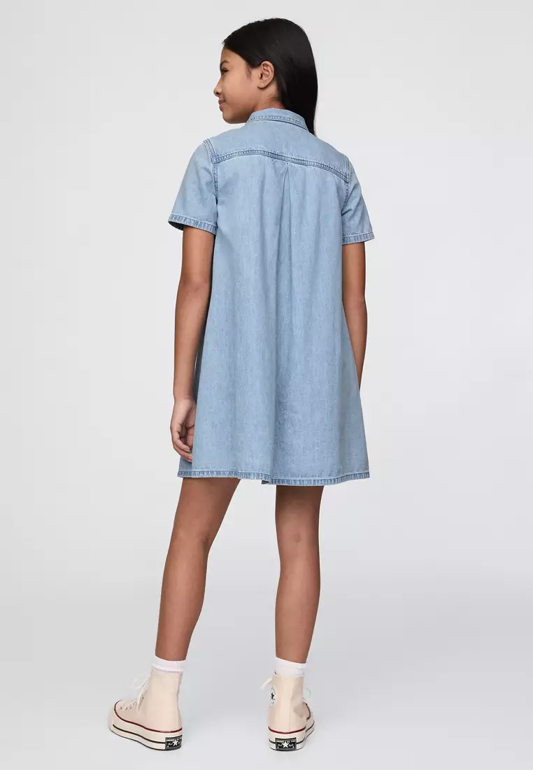 Kids Denim Pocket Dress