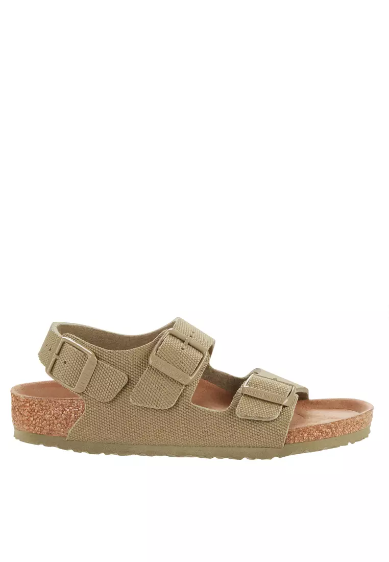 Discount on Birkenstock  shoes - SKU: Milano Rivet Logo Kids Vegan Textile