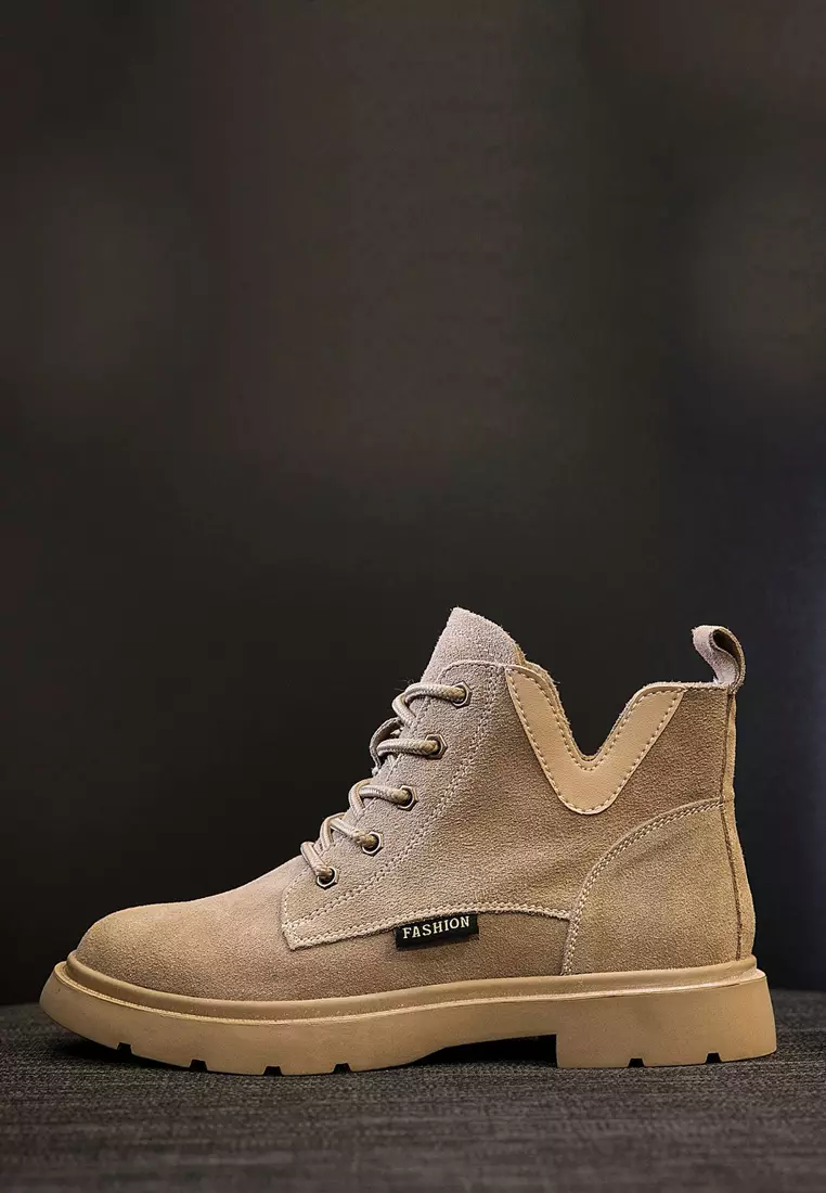 VANSA Stylish Nubuck Leather Martin Boot VSW-B301