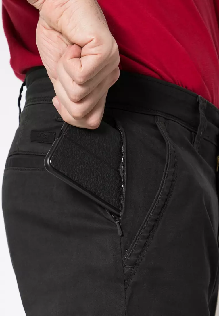 LGS - Celana Casual - Polos - Hitam - SlimFit - CCT.514.S044.009
