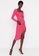 Trendyol pink Ruched Midi Dress 8100DAA71D8083GS_5