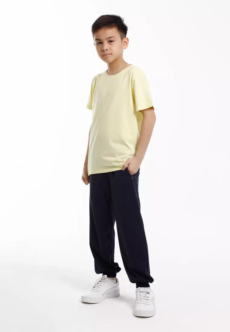 Forest Kids Unisex Premium Soft-Touch Cotton Regular Fit Round Neck T-Shirt - FK82001-65Yellow