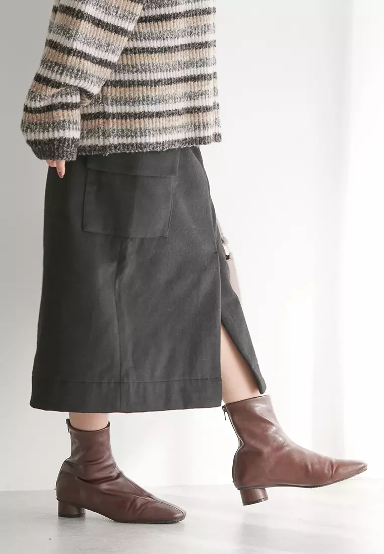 American Holic - Nakajima Patch Flap Tight Skirt