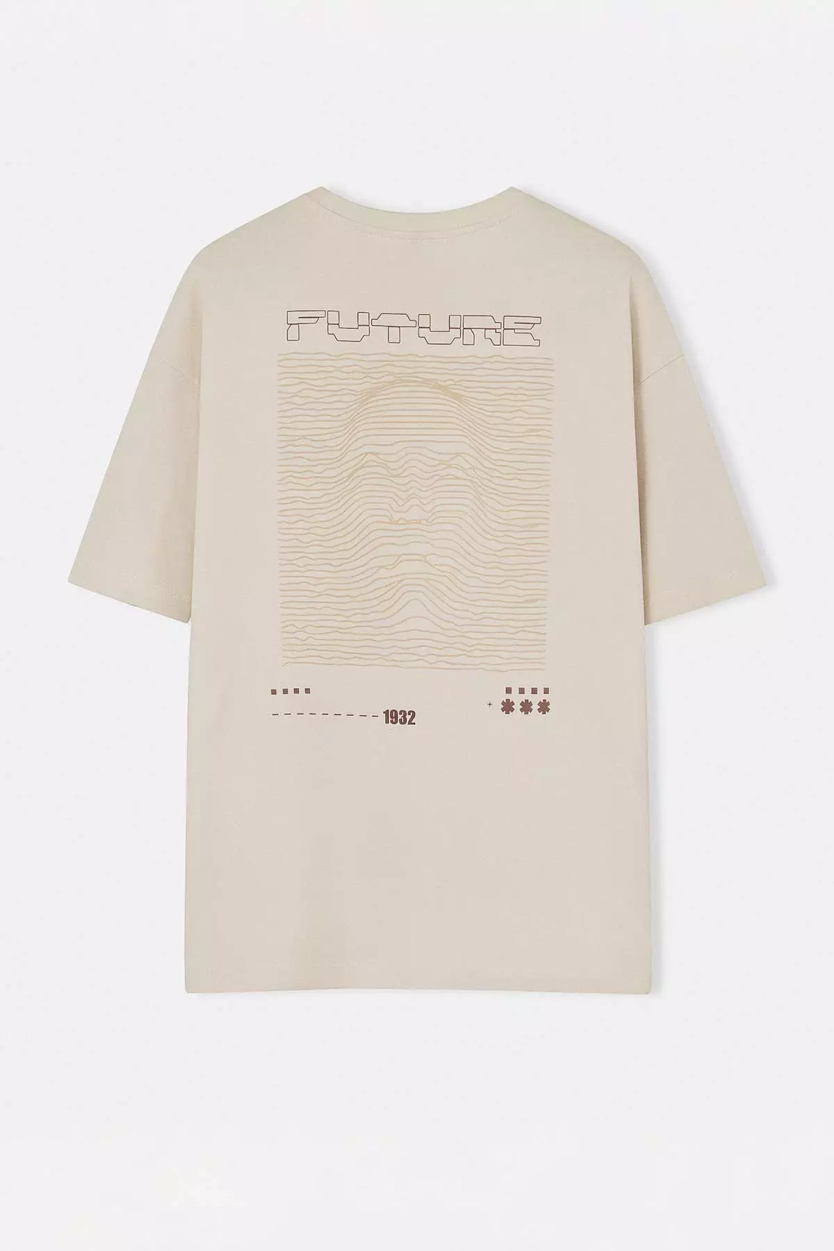 Stone Oversized /Wide Cut Puffy Printed 100% T-Shirt Tmnss23Ts00171
