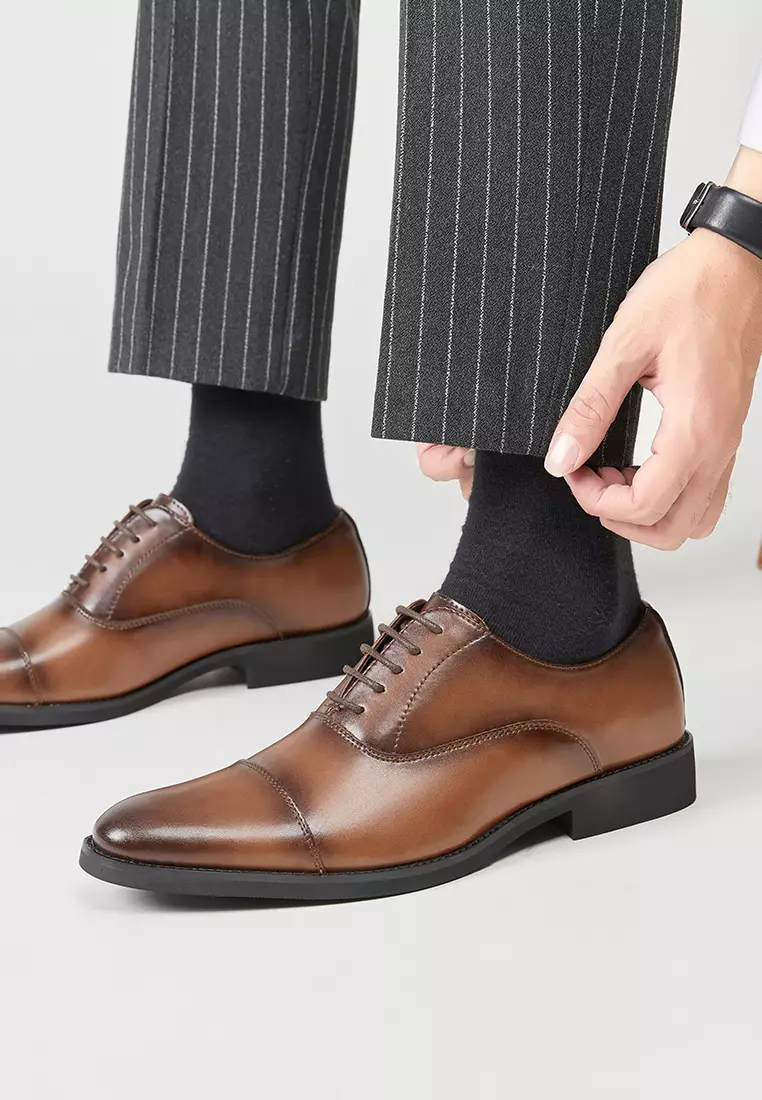 Leather Cap Toe Business Shoes KB3183-18