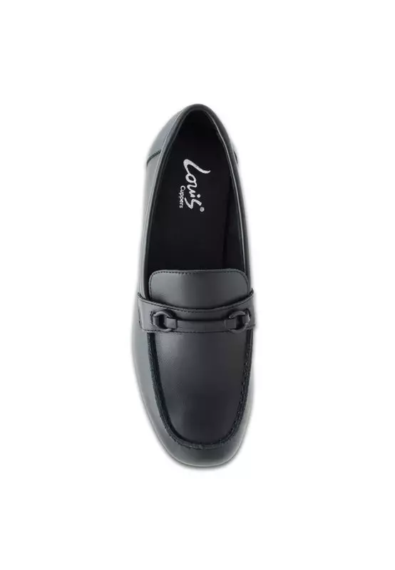 Slip On Faux Leather Fashion Heels