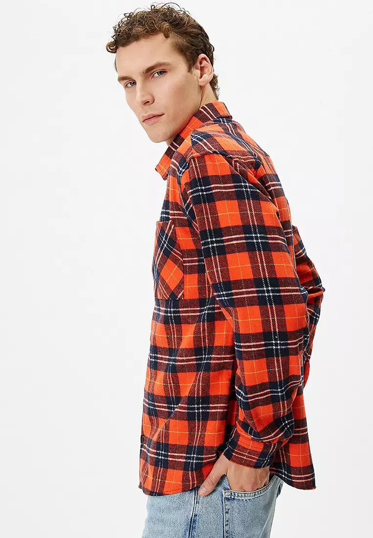 Long Sleeves Plaid Shirt