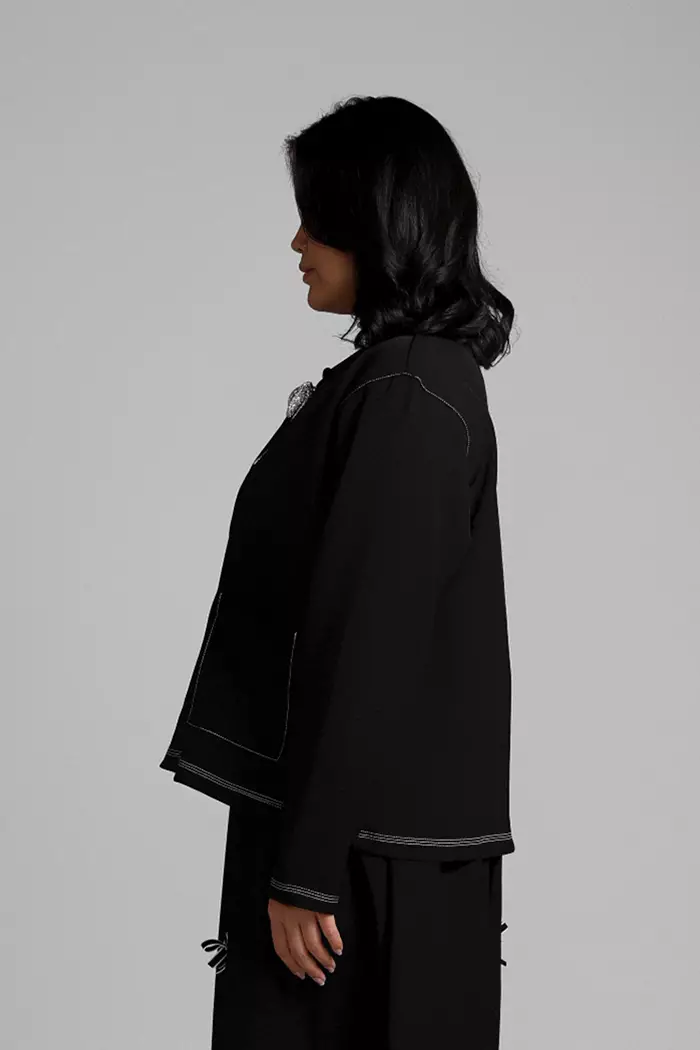 COTTONINK Studio  - Atasan Blouse Wanita Black Chateau #HolidayCollection