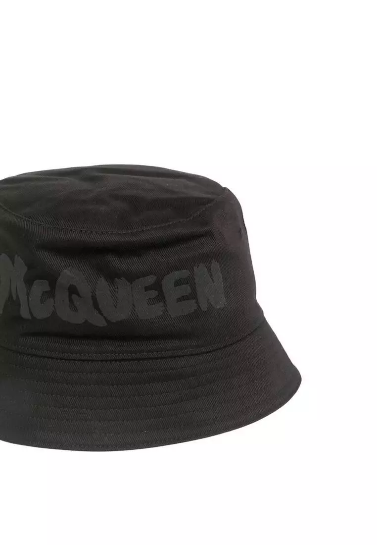 Buy ALEXANDER MCQUEEN Cotton Bucket Hat 2026 Online | ZALORA