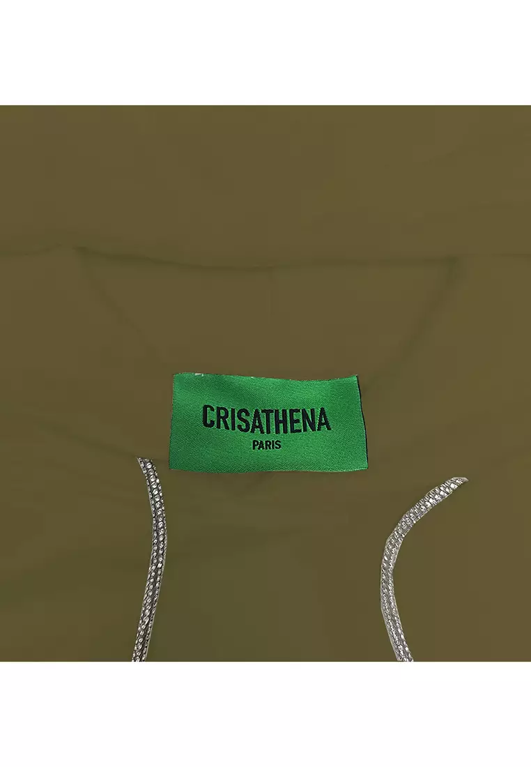 Crisathena Rainbow Hoodie in Camel