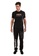 AMNIG black Amnig Unisex Sports Running Sweatpants (Black/White) 3BAD1AA3817BF5GS_5