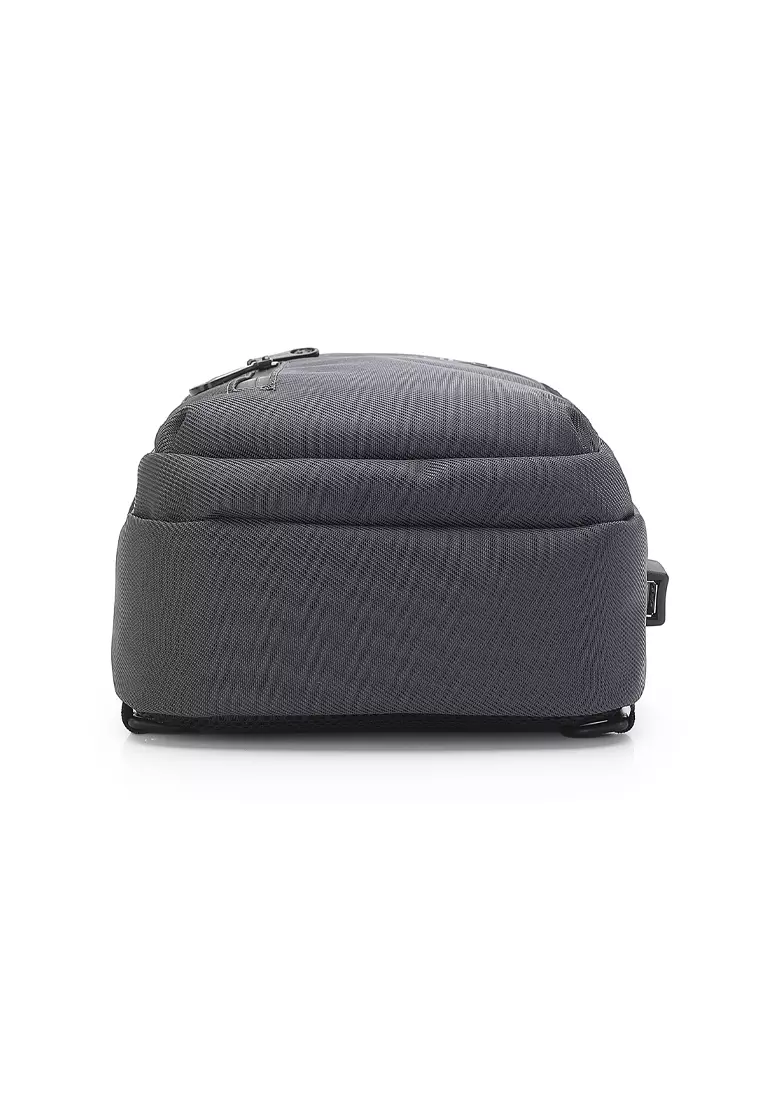 Men's Waist Bag / Belt Bag / Chest Bag (Tas Pinggang / Tas Dada Pria) - Abu-abu