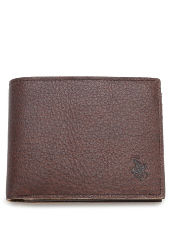 Swiss Polo brown Genuine Leather RFID Wallet 8473EAC1B657FAGS_1