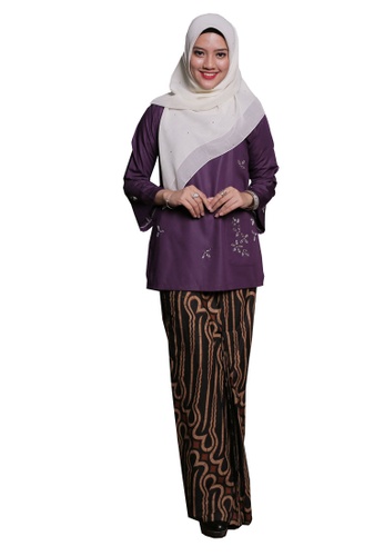 Kurung Kedah Mengusik Jiwa 03 from Hijrah Couture in Purple