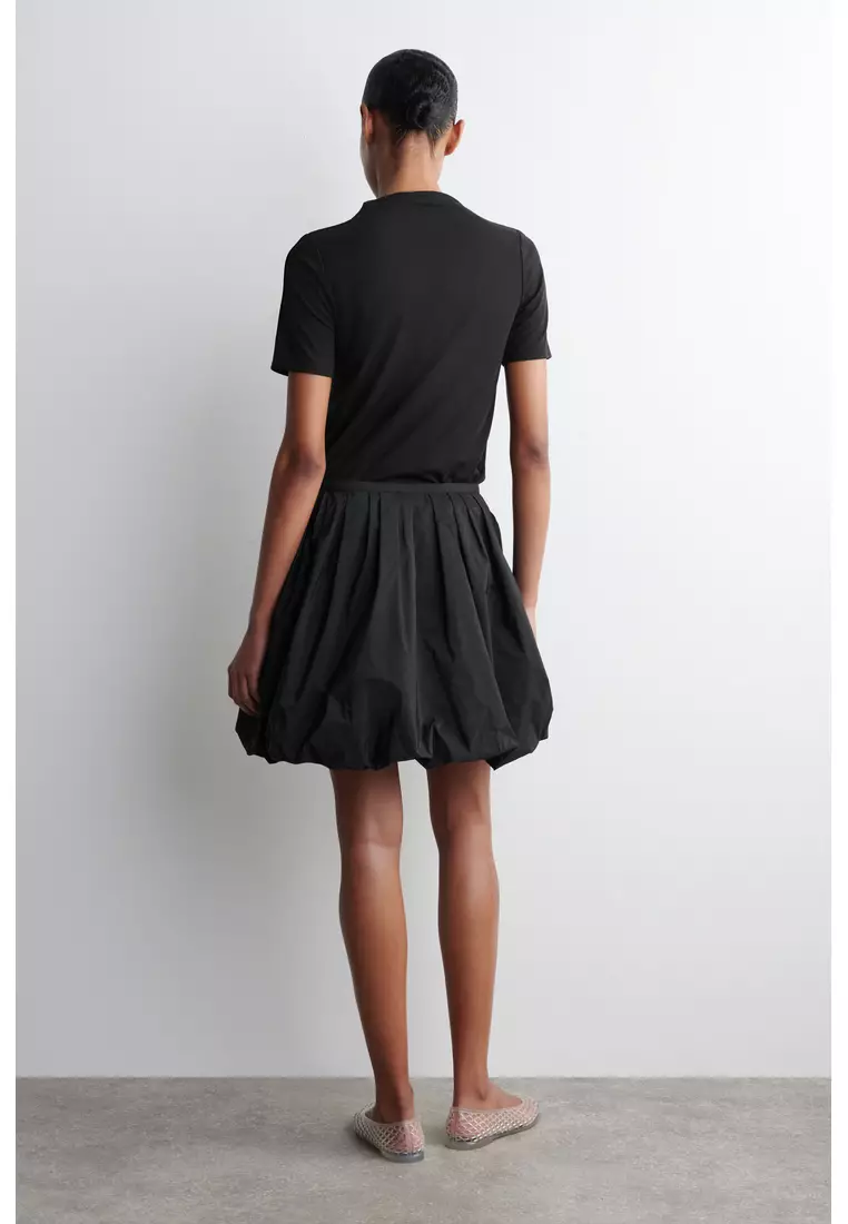 BUBBLE-HEM MINI SKIRT