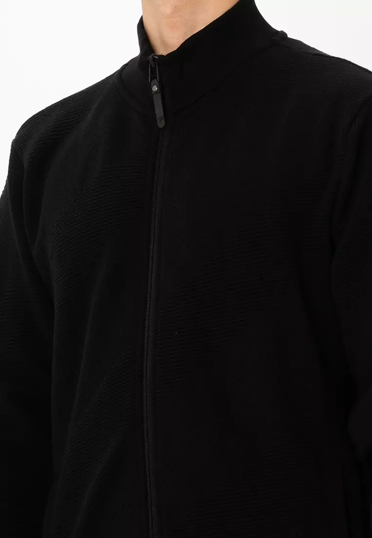 Stripes Texture Sweater Jacket