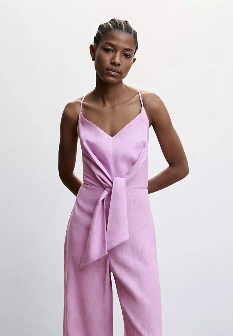Mango jumpsuit pink online