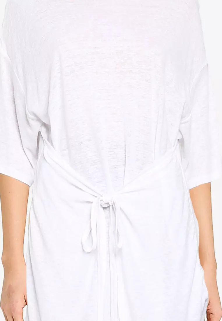 不規則下擺寬鬆T恤