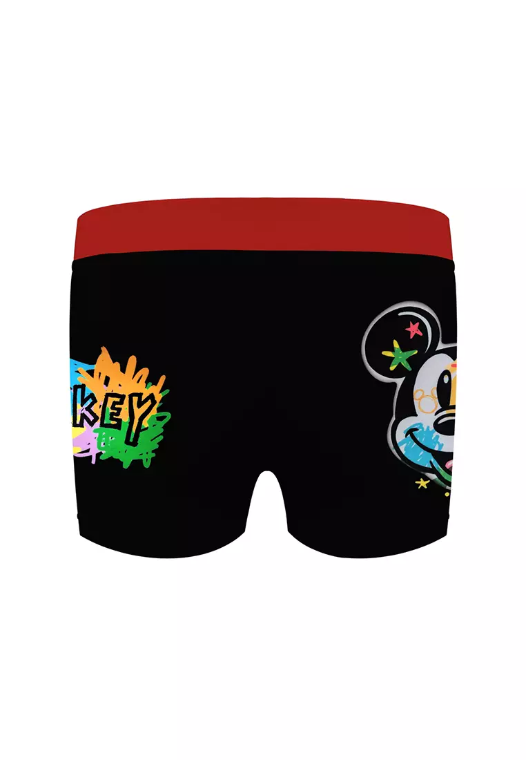 Mickey Mouse Swim Trunks with Sublimation Print Boys Kids Swimwear