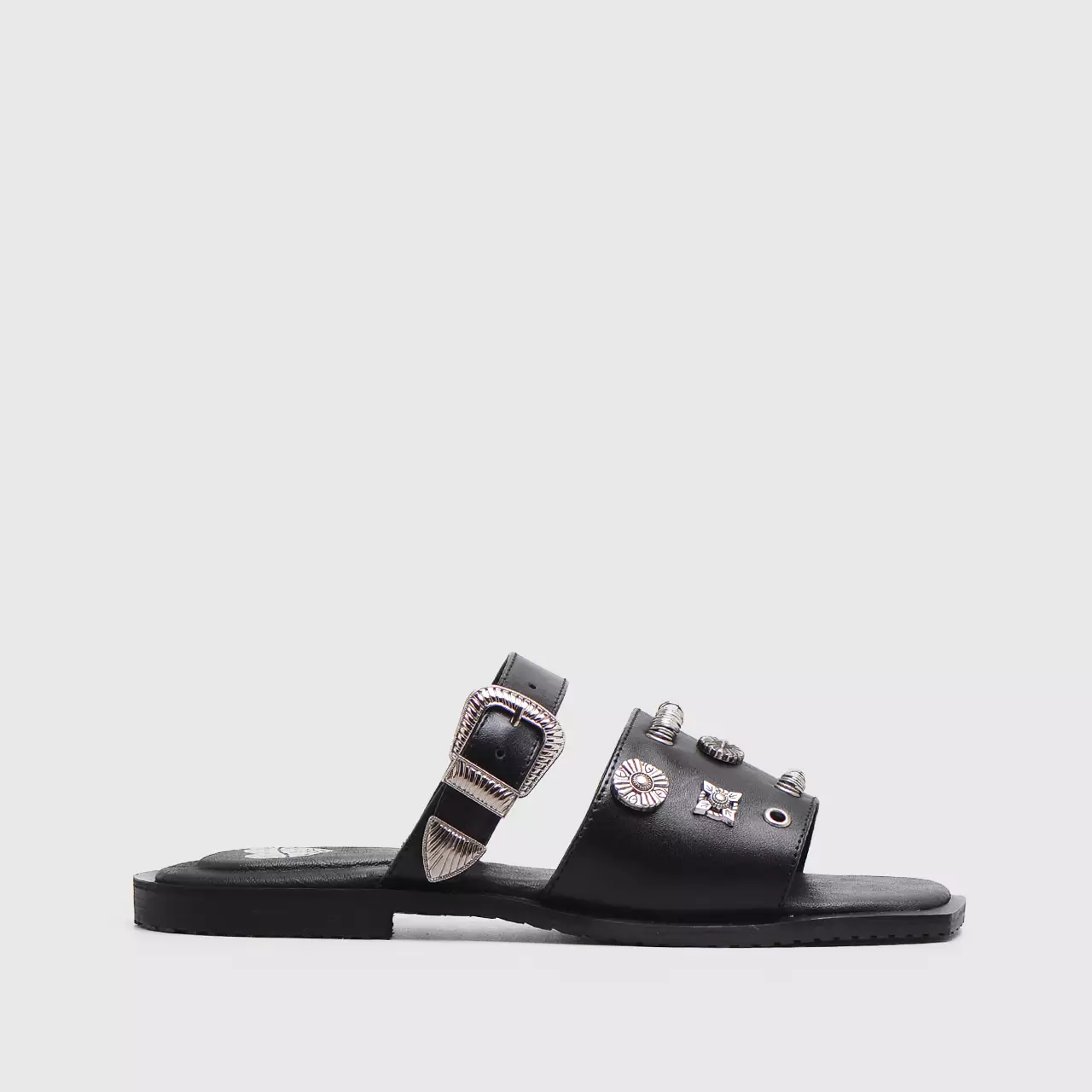 Finly Sandals Genuine Leather Black